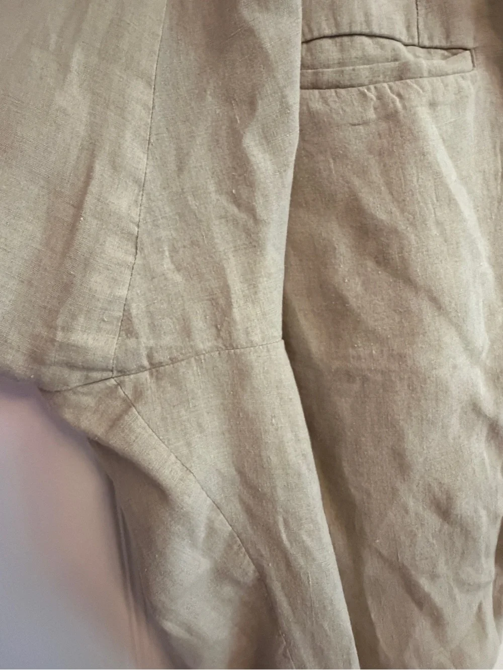 John W. Nordstrom 100% Linen Pants in Light Beige- Men Size 38R x 35- EUC!